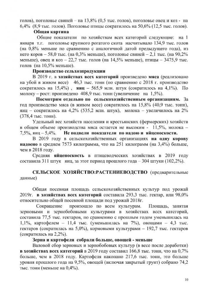 Главные цифры социально-экономического развития  Владимирской области в 2019 году